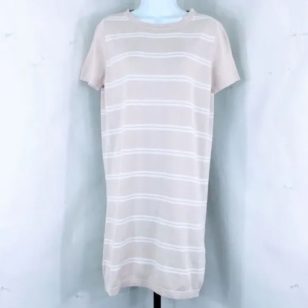 Amina Rubinacci Dress Striped Cotton Sweater Dress Sz 4